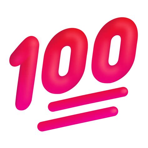 100 emoji|Cent Points Emoji